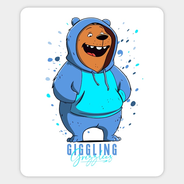 The Giggling Grizzlies Collection - No. 10/12 Magnet by emmjott